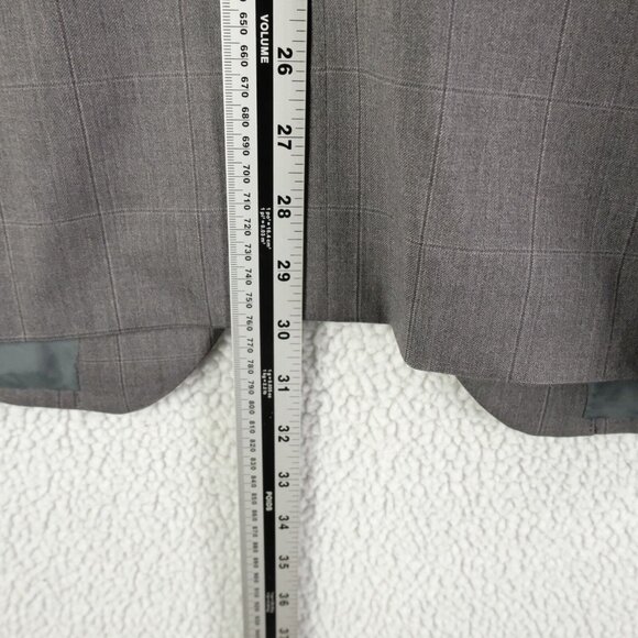 Coppley Blazer Mens 40R Gray Check Two Button Vented Reda Super 110S Wool - Picture 7 of 16